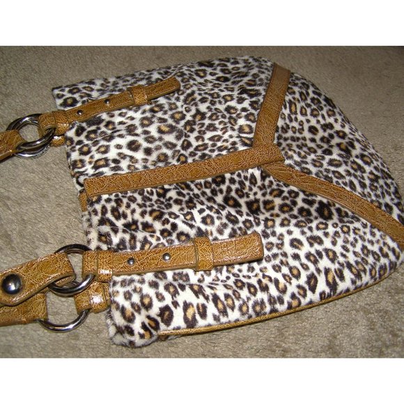 EUC Leopard Print Faux fur bag by SABINA NEW YORK - Picture 11 of 12
